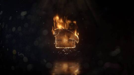 火焰燃烧logo演绎AE模板