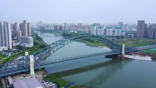 武汉市汉江湾桥视频素材模板下载