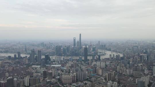 上海虹口区海伦路全景4K航拍