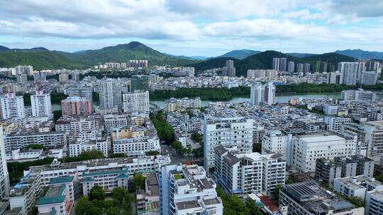 三亚河城市风景风貌