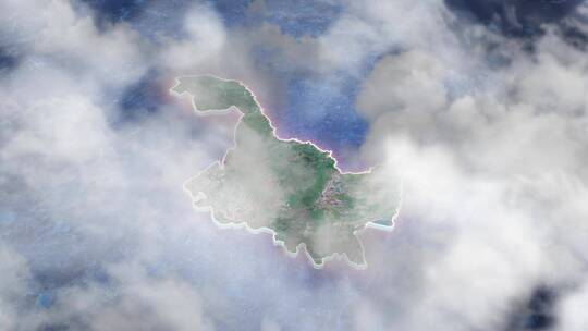 黑龙江区位地图-写实地形