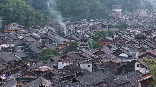 肇兴侗寨 日出 贵州旅游 村落