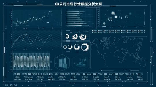 可视化市场情况分析大屏2文件夹AE视频素材教程下载