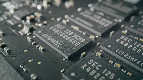 芯片主板科技电路板ai智能视频素材模板下载
