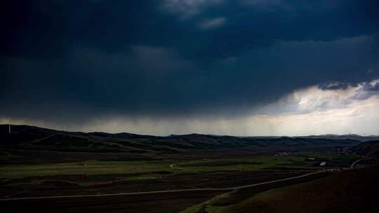 坝上云中草原 雨后云中草原【延时】