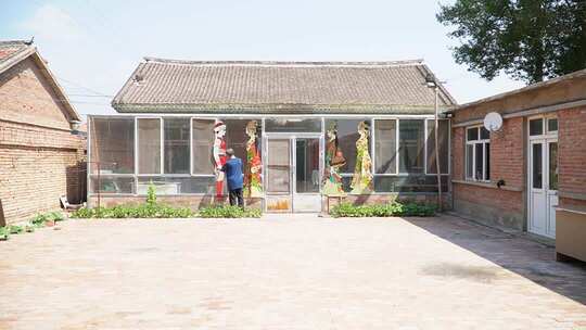 乡村民居庭院场景