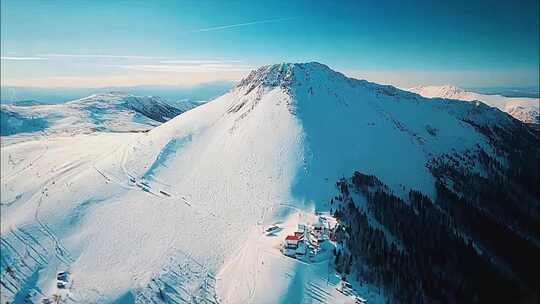 日出云海雪山日照金山唯美早晨清晨风景风光