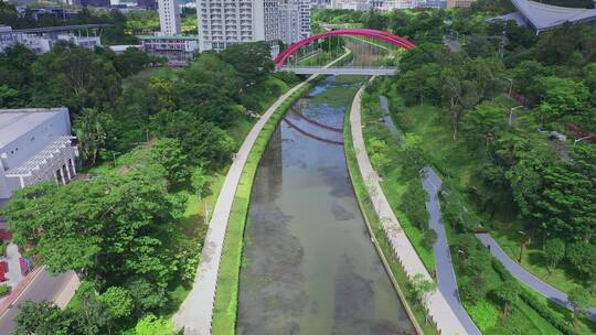 深圳城市航拍深圳南山区科技园