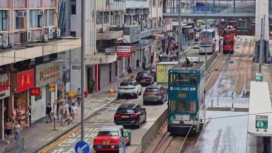 【正版素材】香港城市街道中环