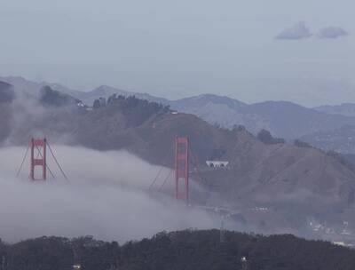 多云山的上的延时