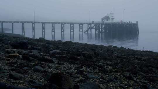 镇，海滨，海岸线，英国