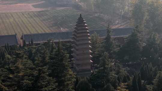 航拍洛阳白马寺