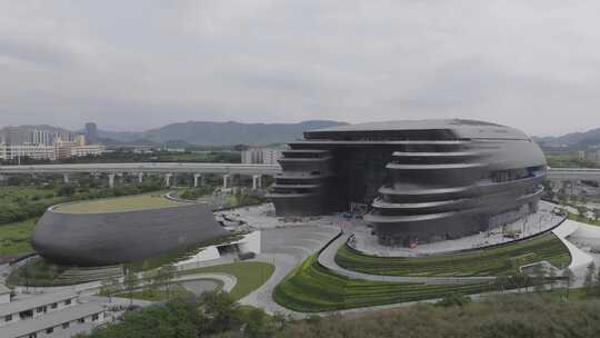 光明科学馆建筑航拍全景4