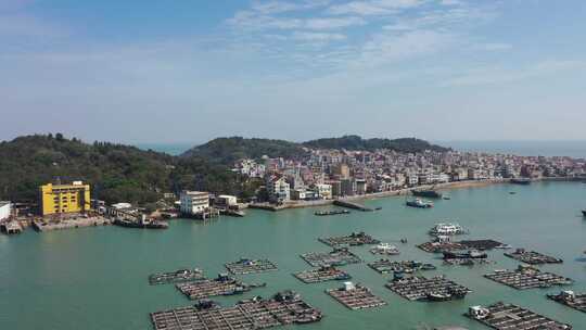 漳州市龙海区港尾镇浯屿岛海钓基地海景航拍