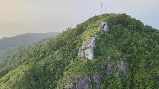 航拍大山森林