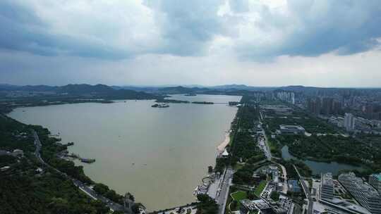 江苏徐州云龙湖云龙山5A景区航拍