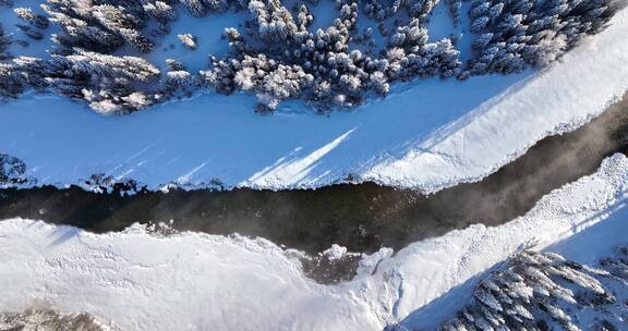 新疆旅游地-喀纳斯、禾木（冬季雪景）