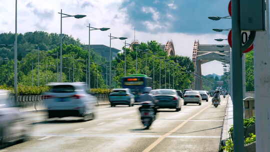 城市道路交通车流延时