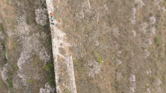 长城户外运动 古长城野长城登山旅游航拍