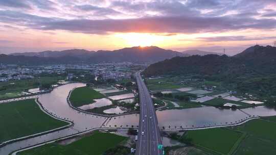 高速公路风景视频