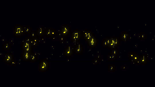 金色音符飘飞