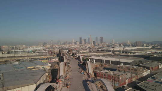洛杉矶第六街大桥半成品视频素材模板下载