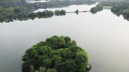 杭州湘湖景区风光航拍4K视频