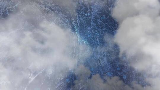 怒江自治州地图·-云雾俯冲勾勒轮廓