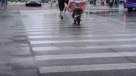 雨天 下雨 城市风光 写意 台风 雨中景色