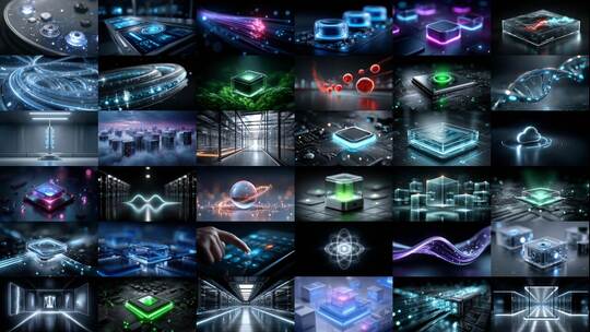 量子计算未来科技律动(前116S为快速预览)高清在线视频素材下载