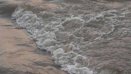 河流 流水 水面 奔流 江河 波涛 波浪翻滚