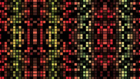 五彩方块闪烁视频素材模板下载
