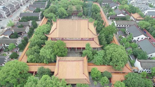 中国南方最大仿故宫宫殿式建筑群航拍