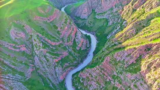 新疆喀拉峻阔克苏大峡谷HDR航拍