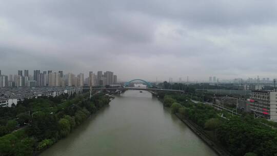 京杭大运河4K航拍视频素材模板下载