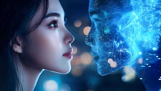 4k高清人工智能智能机器人智能芯片未来科技