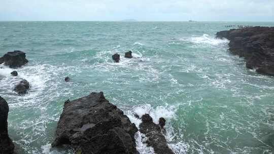 广西北海涠洲岛大海南岸鳄鱼山旅游旅行