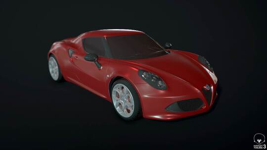 Alfa Romeo模型渲染视频视频素材模板下载