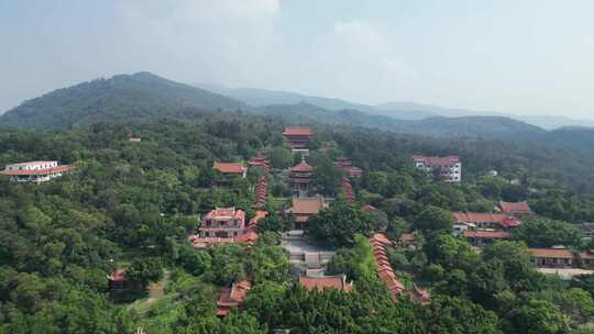 福建泉州南少林寺南少林寺遗址航拍