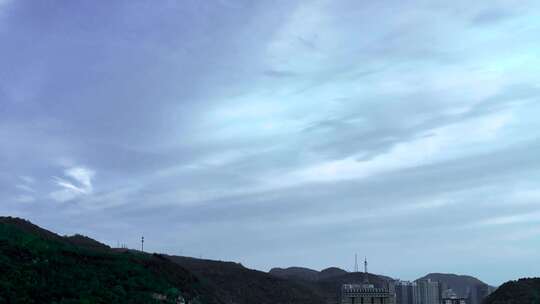 4K无人机航拍陕西延安市延安宝塔自然美景