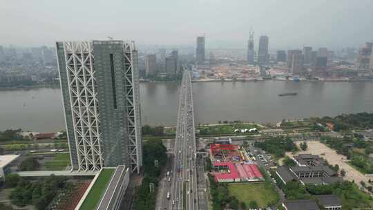 广州科韵南路和琶洲大桥交通