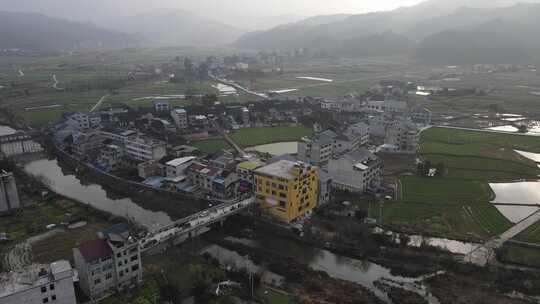 农村集市航拍 贵州锦屏花桥赶场航拍