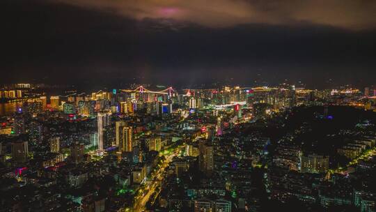 宜昌秭归县夜景延时秭归宣传秭归旅游视频素材模板下载