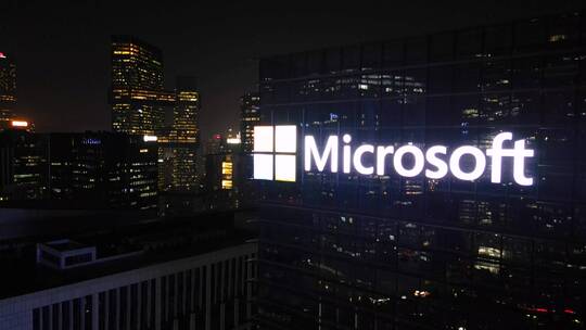 4K微软腾讯科技互联网感-高清城市片头素材