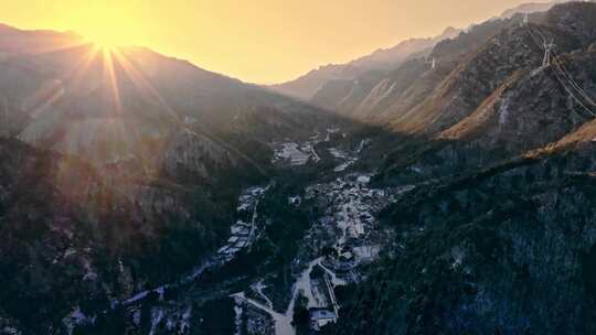 秦岭冬季雪景