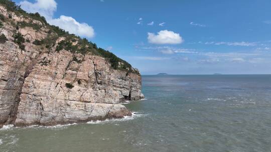 航拍崂山风景区八仙墩