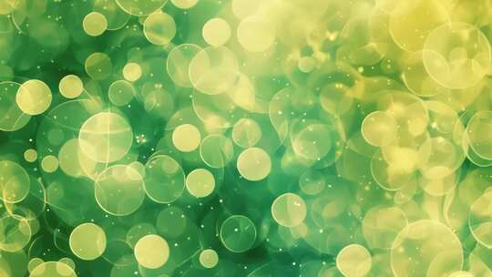 抽象绿色粒子背景绿色树叶光斑背景