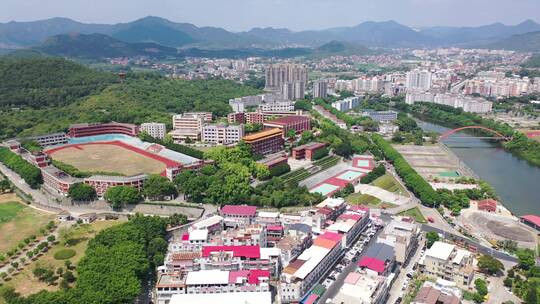 福建省泉州市洛江区马甲镇仰恩大学航拍校园