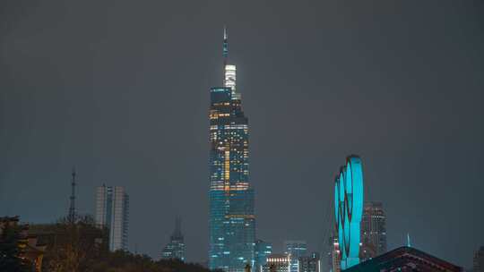 南京紫峰大厦夜景