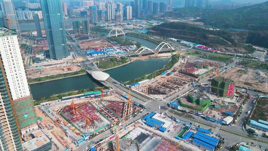 珠海横琴新区CBD金融商务写字楼工地